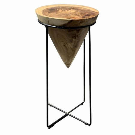 AFD HOME Suar Wood IRF23 Cone with Iron Stand 12016385